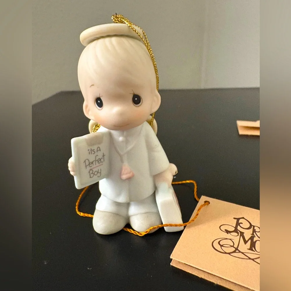 Precious Moments Collections, “It’s A Perfect Boy”, Christmas Holiday Or…
